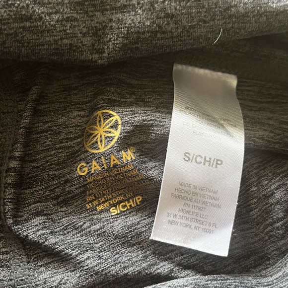GAIAM Gray Flare High Waisted Yoga Pants Small - Picture 5 of 9